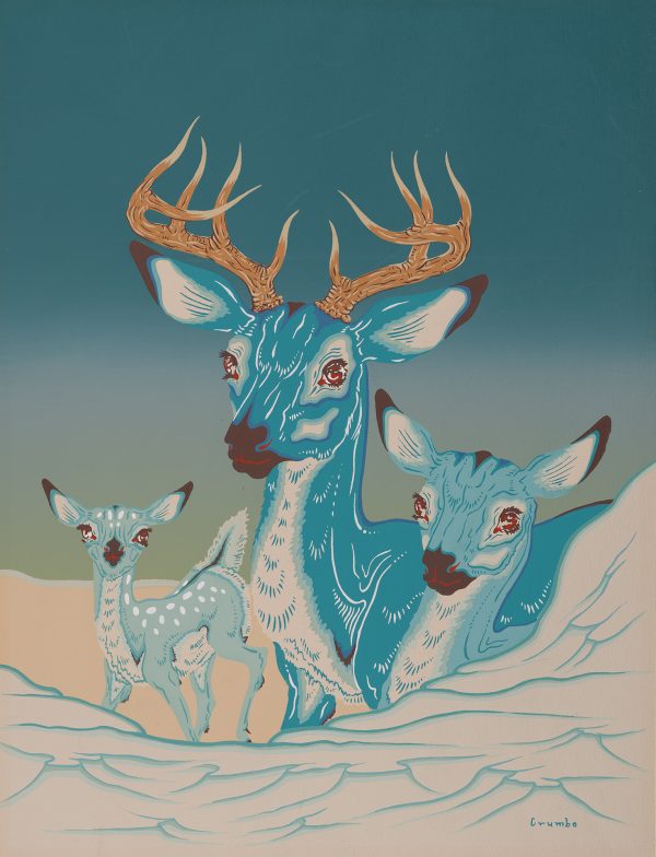 A family of deer.