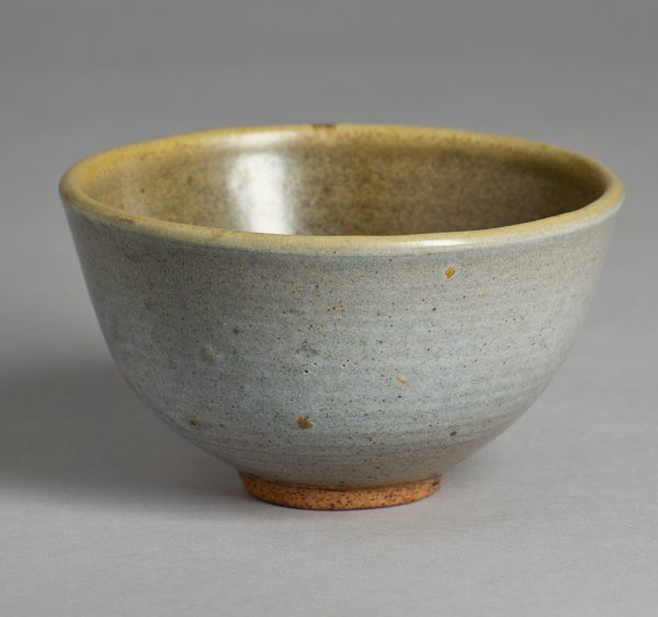 Tan bowl with darker interior