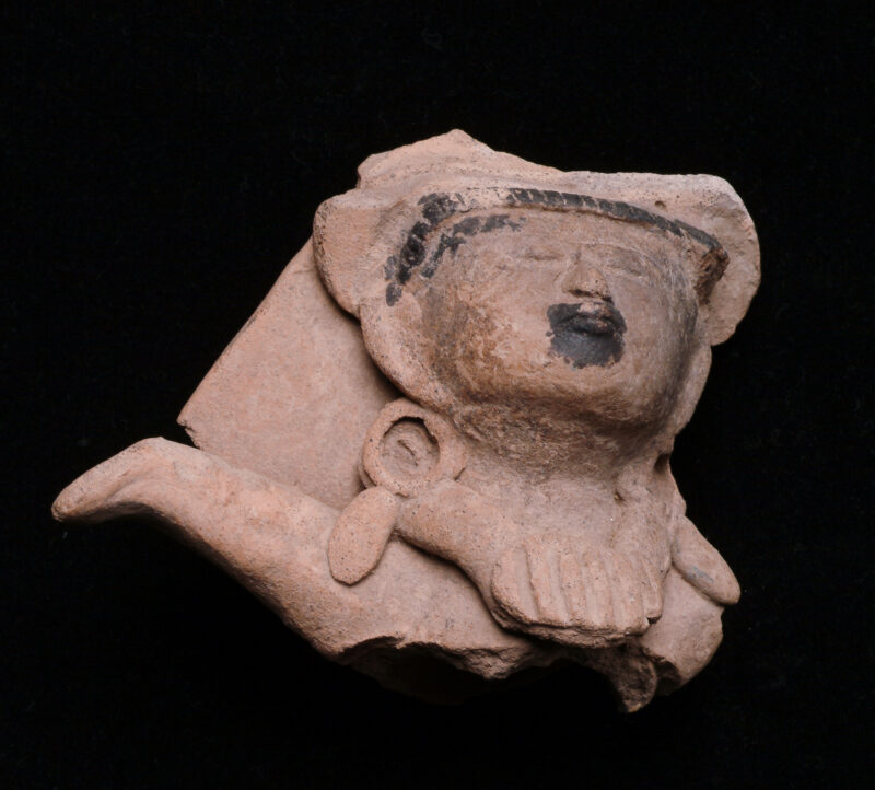 Human head fragment