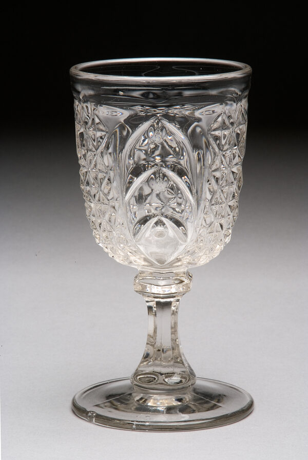 Pattern: Scarab Metz I, page 11; Millard I, plate 29 This goblet was made at Sandwich