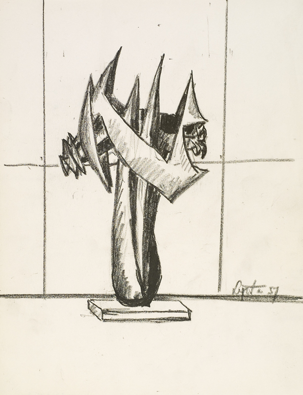 Sketch of proposed sculpture.