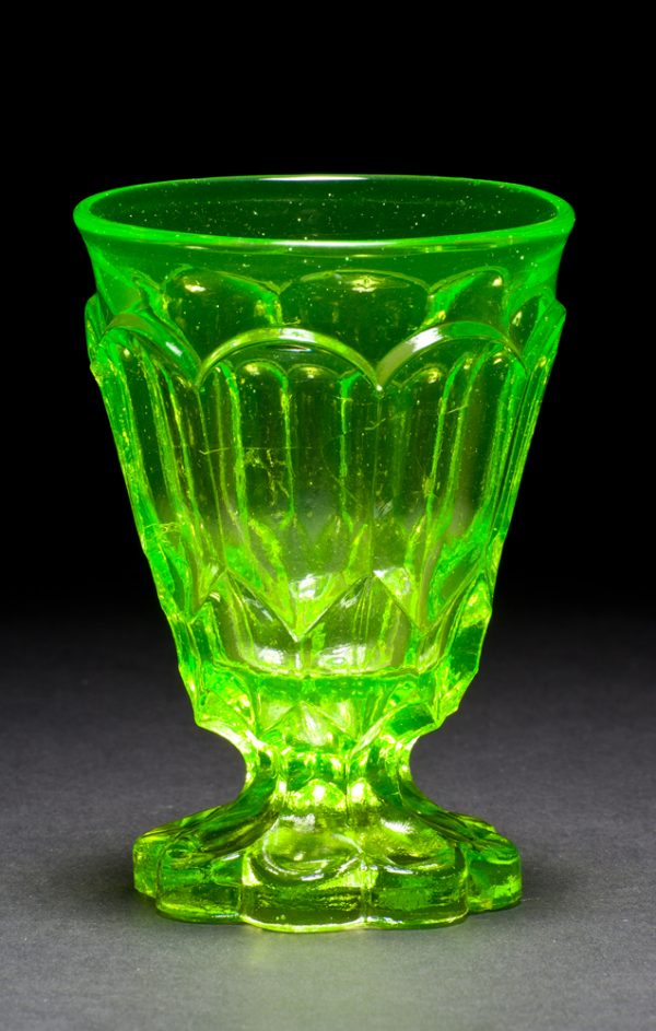 clear yellow-green flint glass
