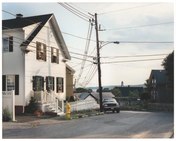 Albert-Hallaban's interest in voyeurism and light – naturally led to Hopper. She reshot the house as it exists today. It was the first photograph in a series of “Hopper Reduex” shot in Gloucester as part of her  “Out my Window” series, The homeowner’s grandmother had met Hopper.