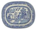 Platter in the Blue Willow pattern