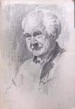 Portrait of an elderly man identified as Adolf Dehn.