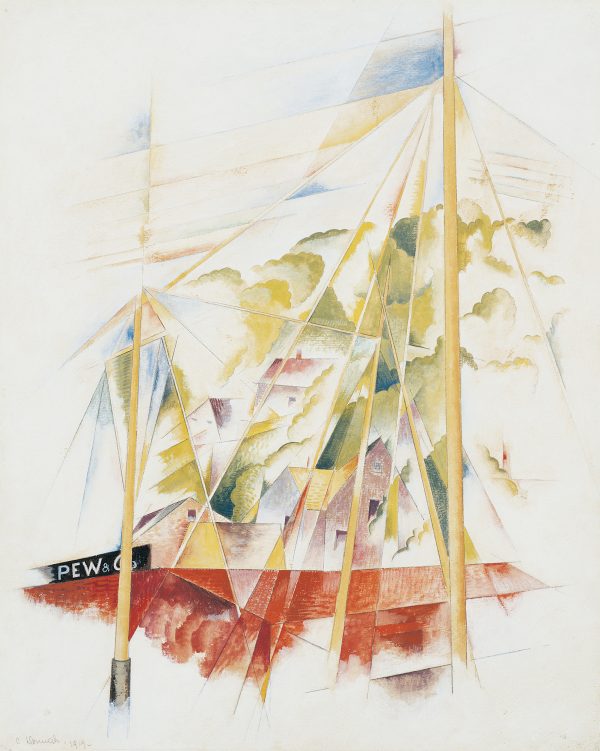 An abstracted schooner.