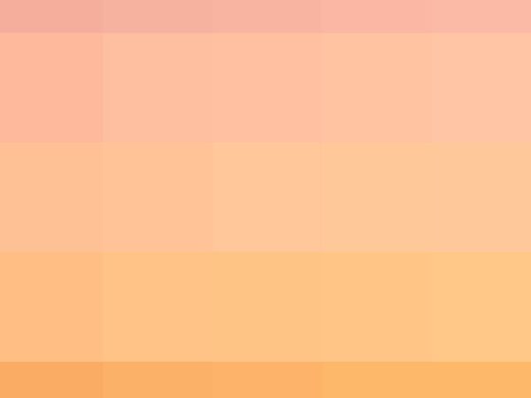 Abstract artwork of shades of color from pink at the top to orange at the bottom