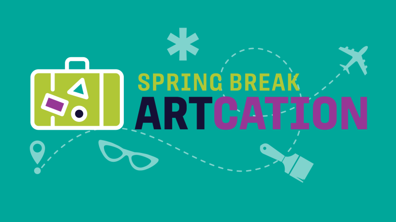 Spring Break Artcation graphic