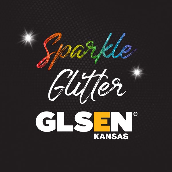 Solid black box with text Sparkle Glitter GLSEN kansas