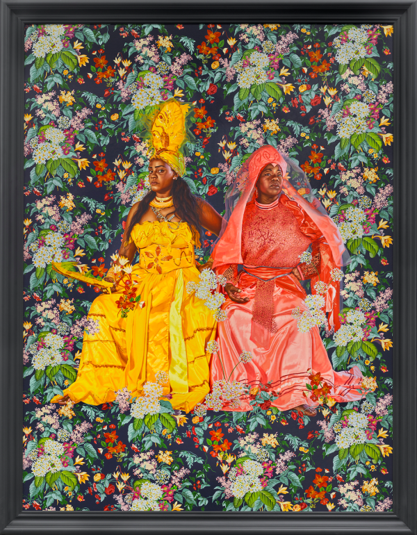 Portrait of Yaima Polledo and Isabel Pozo, 2023. By Artist Kehinde Wiley.