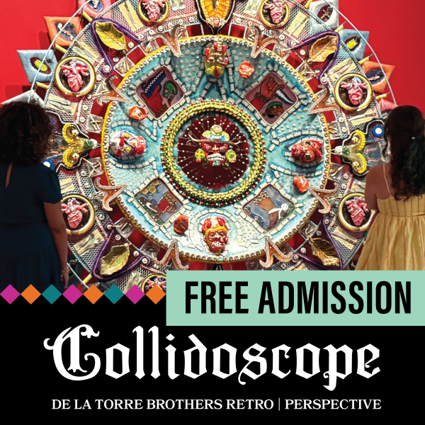 alt= Free day, 'Collidoscope: de la Torre Brothers Retro-Perspective' banner